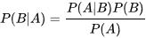 贝叶斯定理公式